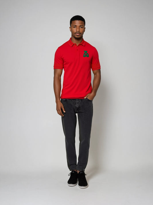 Bear Embroidered Polo